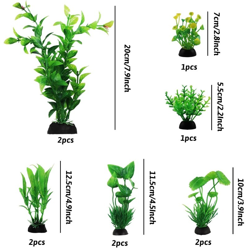 10Pcs/set Artificial Aquarium  - Aquarium Plant Vine review and price