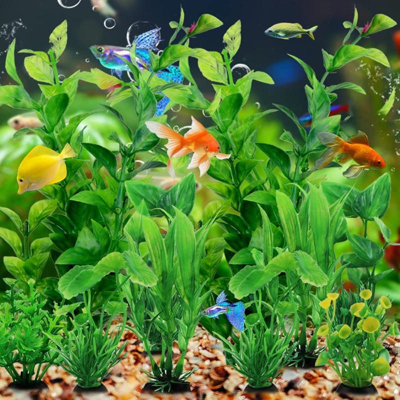 10Pcs/set Artificial Aquarium  - Aquarium Plant Vine review and price