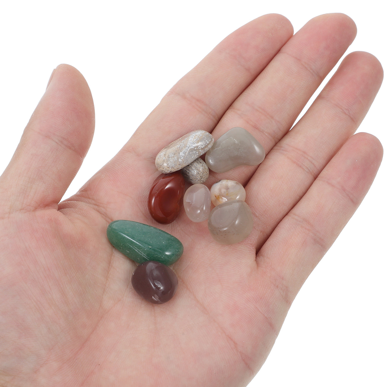 40Pcs 100G Colorful Agate Crys - Aquarium Plant Gravel review and price